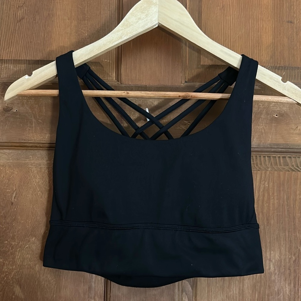 Victoria’s Secret Cross Back Sports Bra Black See Measurements